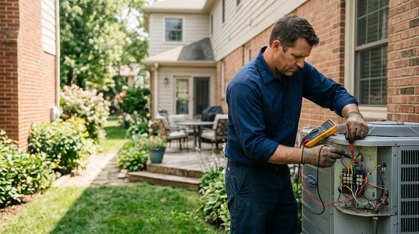 HVAC technician working near Greensburg, PA